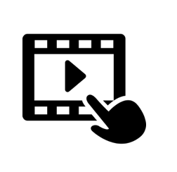 Video play button icon